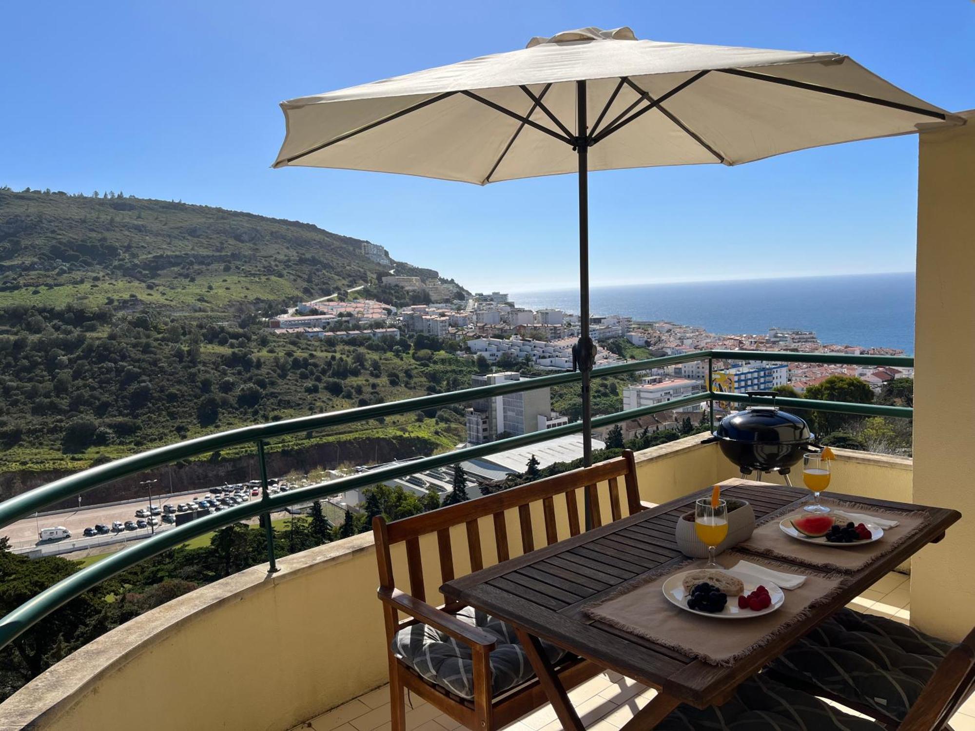 Casa Do Mar - Sea View - Wifi - Barbecue Apartman Sesimbra Kültér fotó